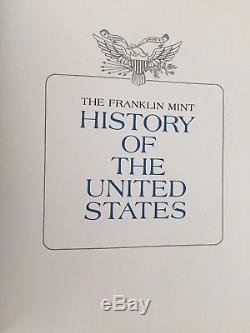Franklin Mint History Of The United States Sterling Silver Set With Book