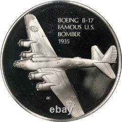 Franklin Mint History of Flight Sterling Silver Proof Set 58 Medals 66+ozs