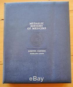 Franklin Mint History of Medicine Limited Edition 60 Sterling Silver Medal Set