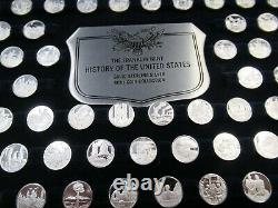 Franklin Mint History of The United States Sterling Silver 200 Mini-Coin Set BIN