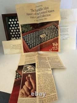 Franklin Mint History of The United States Sterling Silver 200 Mini Coins & Case