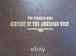 Franklin Mint History of the American West Vol. 1 & 2 Gild-Sterling Silver 54oz's