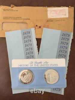 Franklin Mint History of the United States. 925 Silver Proof Medal Lot 6 sets
