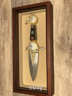 Franklin Mint Indian Talisman Native American Knife Display Box $575 Cost New