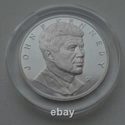 Franklin Mint John F. Kennedy Memorial Medal Sterling Silver Proof 1000 grains