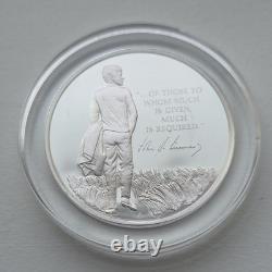 Franklin Mint John F. Kennedy Memorial Medal Sterling Silver Proof 1000 grains