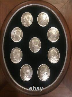 Franklin Mint John F Kennedy Profiles In Courage Medals (9 Coins)