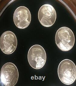 Franklin Mint John F Kennedy Profiles In Courage Medals (9 Coins)