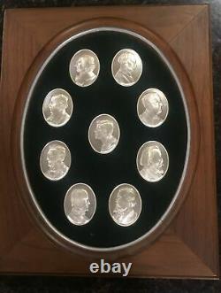 Franklin Mint John F Kennedy Profiles In Courage Medals (9 Coins)