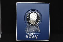 Franklin Mint John F Kennedy Sterling Silver Memorial Medal with Box and COA