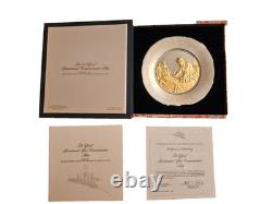 Franklin Mint John Hancock Bicentennial Gold on Sterling Silver Plate 253 gr