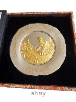 Franklin Mint John Hancock Bicentennial Gold on Sterling Silver Plate 253 gr