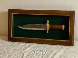 Franklin Mint John Wayne Commemorative Bowie Knife, Display Case