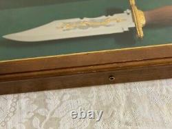 Franklin Mint John Wayne Commemorative Bowie Knife, Display Case