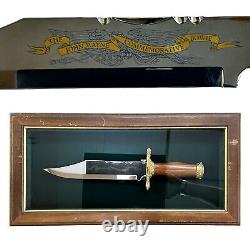 Franklin Mint John Wayne Commemorative Bowie Knife and Display Case