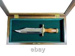 Franklin Mint John Wayne Commemorative Bowie Knife and Display Case