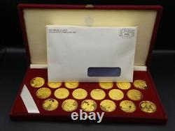 Franklin Mint Life of Christ Medals Gold on Sterling Silver w COA Z1562