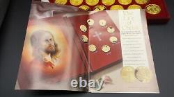 Franklin Mint Life of Christ Medals Gold on Sterling Silver w COA Z1562