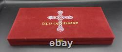 Franklin Mint Life of Christ Medals Gold on Sterling Silver w COA Z1562