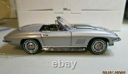Franklin Mint Limited Edition 1967 Corvette Sting Ray L88 silver
