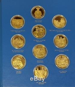 Franklin Mint Masterpieces of Impressionism 50 24K Gold on Sterling Silver Coins