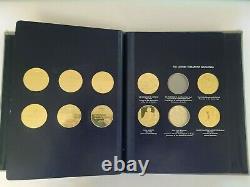Franklin Mint Medallic History Of Pharmacy Gold On Sterling Silver Set 30 Medals