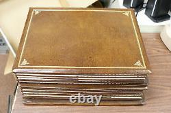 Franklin Mint Medallic History of Mankind 100 Goldplated Silver Medals/ Binders