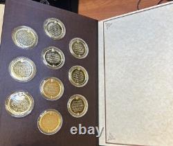 Franklin Mint Medallic History of Mankind 24Kt Over Sterling Silver Volume I