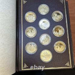 Franklin Mint Medallic History of Mankind 24Kt Over Sterling Silver Volume I