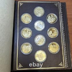 Franklin Mint Medallic History of Mankind 24Kt Over Sterling Silver Volume I