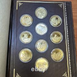 Franklin Mint Medallic History of Mankind 24Kt Over Sterling Silver Volume I
