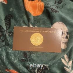 Franklin Mint Medallic History of Mankind Great Wall 24k wrapped 2oz silver coin