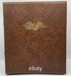 Franklin Mint Medallic History of the Civil War Book 50.925 Sterling Coins 24K