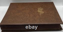 Franklin Mint Medallic History of the Civil War Book 50.925 Sterling Coins 24K