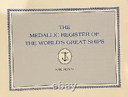Franklin Mint Medallic Register of the World Great Ships 925er Silver With Cards