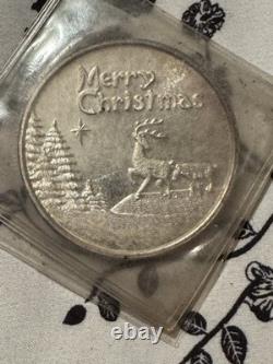 Franklin Mint Merry Christmas For Someone Special. 999 Silver Medal