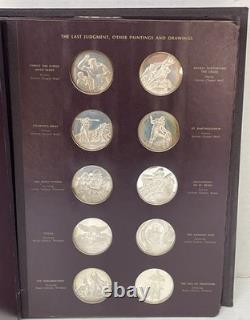 Franklin Mint Michael Angelo Frescoes of Sistine Chapel 60 Sterling Art Medals