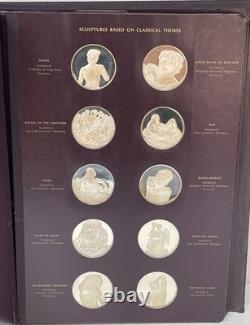 Franklin Mint Michael Angelo Frescoes of Sistine Chapel 60 Sterling Art Medals