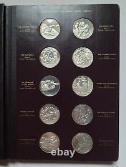 Franklin Mint Michelangelo Genious Sterling Silver 60 Medals 76 Oz