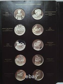 Franklin Mint Michelangelo Genious Sterling Silver 60 Medals 76 Oz