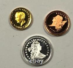 Franklin Mint Mini Coins of US. 31 Gold, 94 Silver, 17 Copper. Mintage 25K