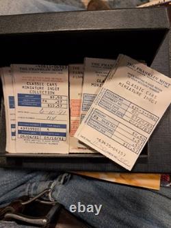 Franklin Mint Miniature Cars. Comes With Receipts And Paper On Each Car