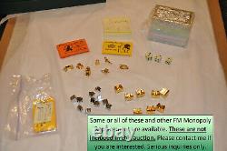 Franklin Mint Monopoly 12 Gold Plated Hotels, 32 Silver Plated Houses Full Set