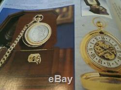 Franklin Mint Morgan Silver Dollar Collector Pocket Watch NEW IN BOX