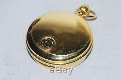 Franklin Mint Morgan Silver Dollar Pocket Watch with Case and Fob
