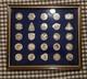 Franklin Mint Nasa Manned Space Flight Emblem 25 Silver Medals With Display