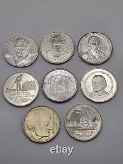 Franklin Mint NCS Sterling Silver Coins 1960's & 1970's 215 Grams. 925 Fine