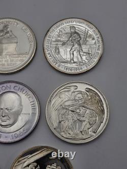 Franklin Mint NCS Sterling Silver Coins 1960's & 1970's 215 Grams. 925 Fine