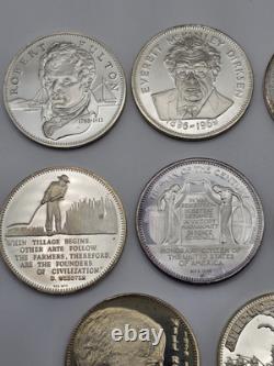 Franklin Mint NCS Sterling Silver Coins 1960's & 1970's 215 Grams. 925 Fine