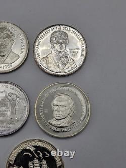 Franklin Mint NCS Sterling Silver Coins 1960's & 1970's 215 Grams. 925 Fine